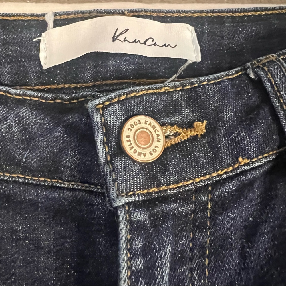KanCan Dark Wash distressed Ankle Jeans size 9 - Picture 4 of 6